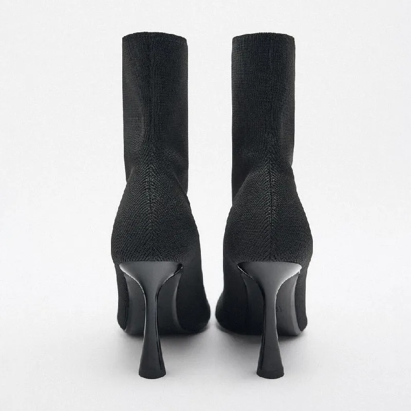 Women Boots Simple Slim Ankle Boots
