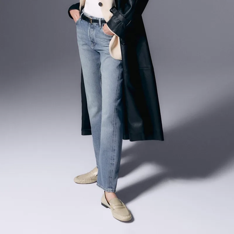 Genuine Leather Women Loafers Casual Slip On Shoes