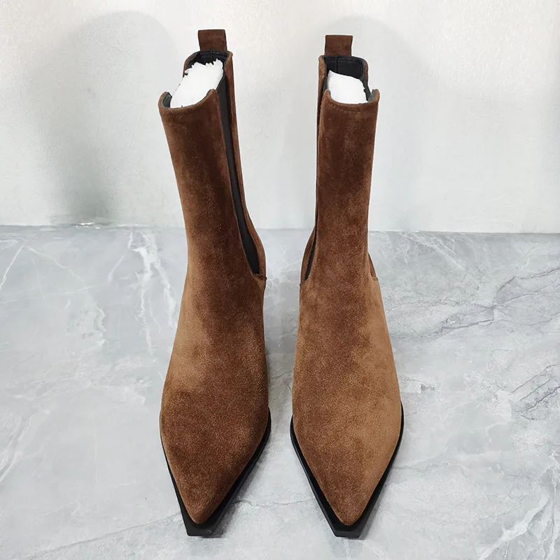 Genuine Leather Women Chelsea Boots