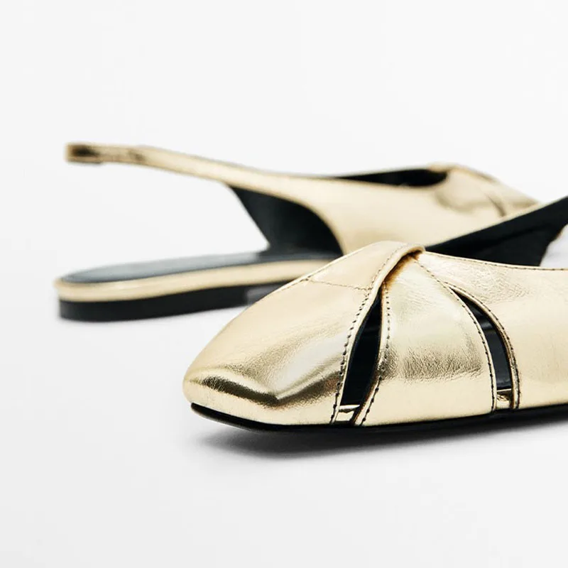 Genuine Leather Women Flat Sandals