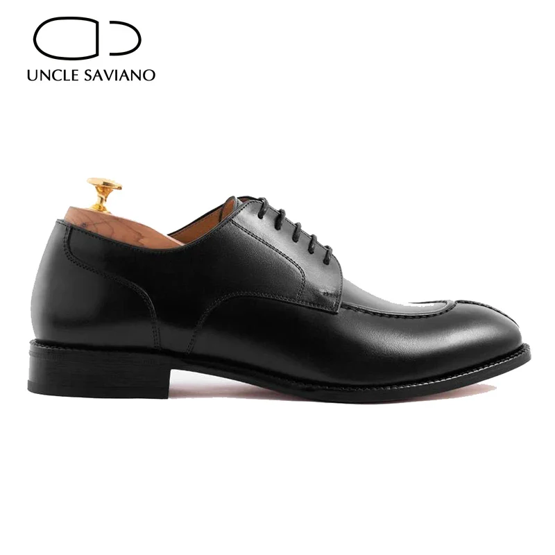 Black Derby Style Bridegroom Man Shoe