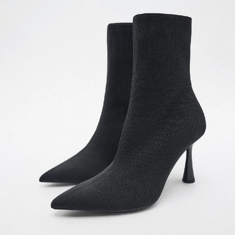 Women Boots Simple Slim Ankle Boots