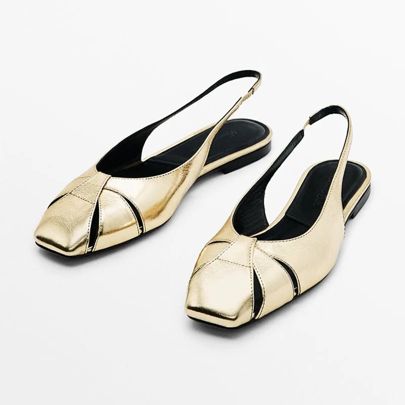 Genuine Leather Women Flat Sandals