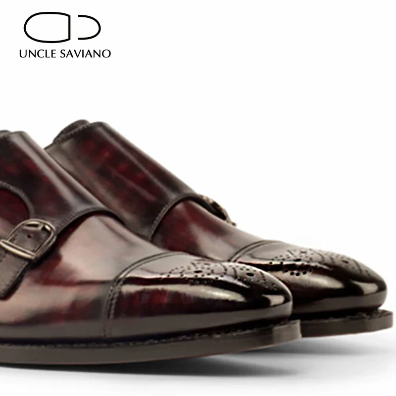 Double Monk Style Bridegroom Men Shoes