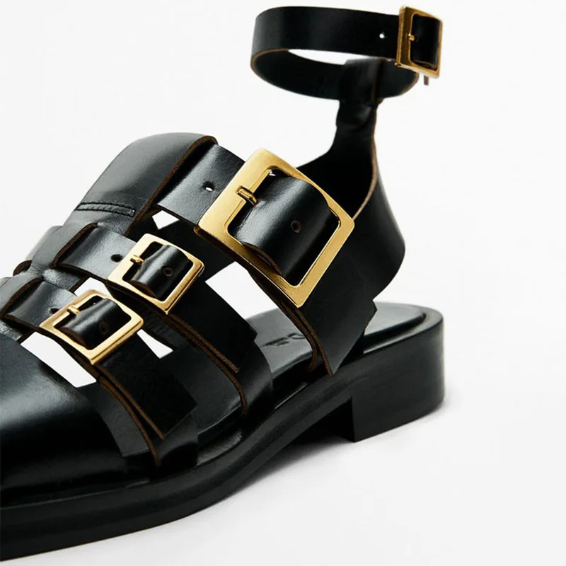 Genuine Leather Gladiator Sandals