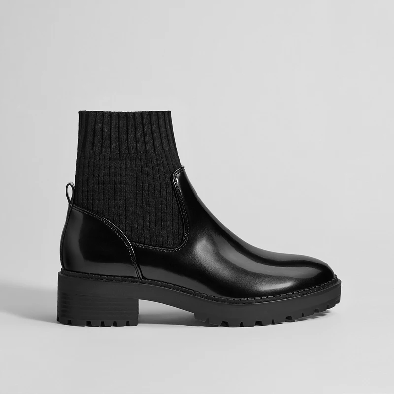 British Style Knitting Socks Short Boots