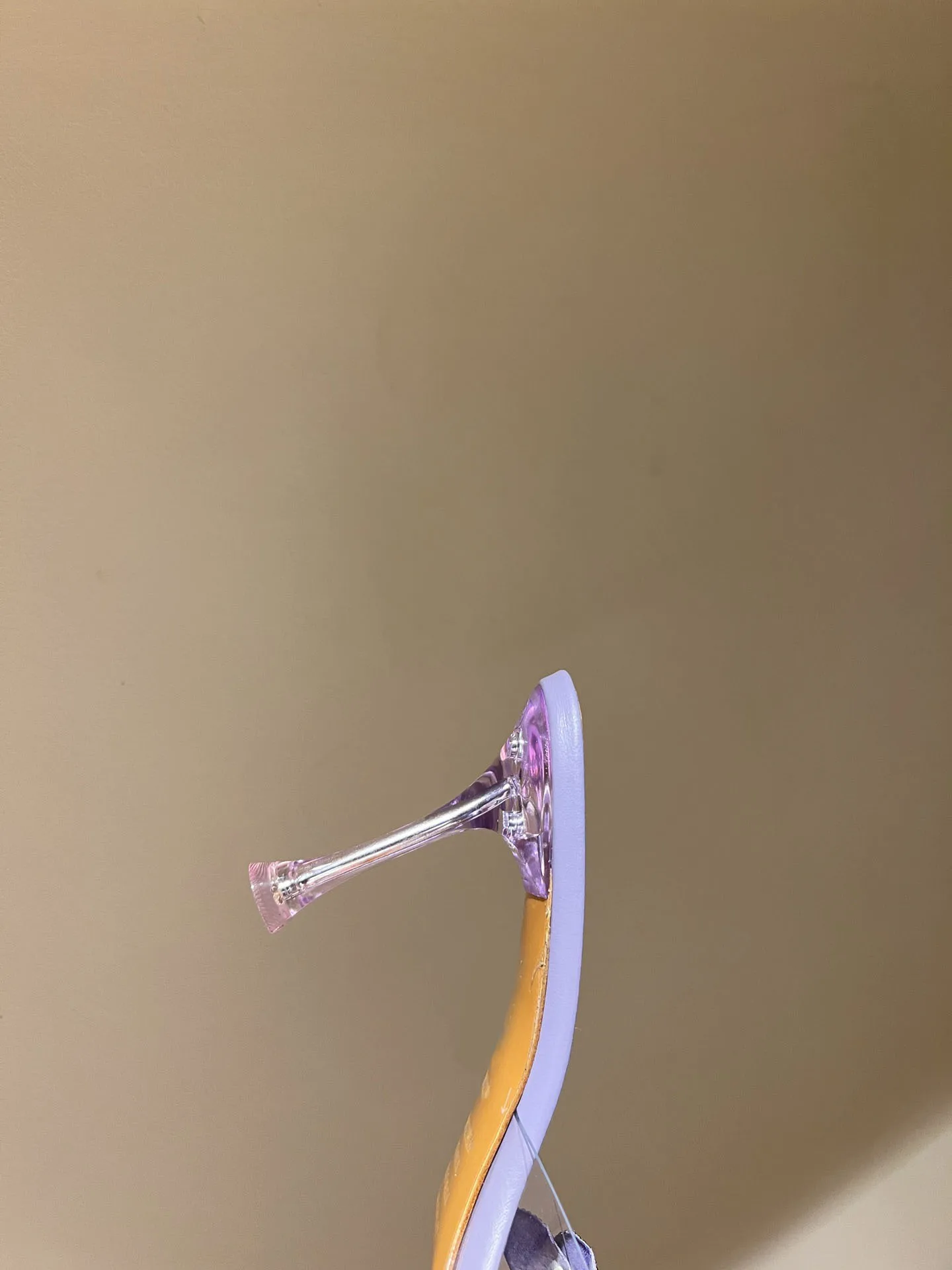 Women's Sexy Pointed Petal Water Diamond Transparent Crystal Heel