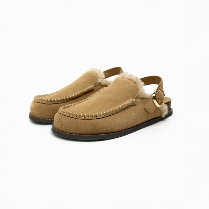 Fashion Flat Bottomed Casual Loafers Shoes Women's Thick Soled Flats Platform Sandal Leisure Sandalias