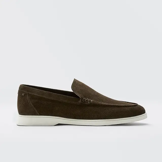 Suede Cow Leather Slip-on Lazy Loafers