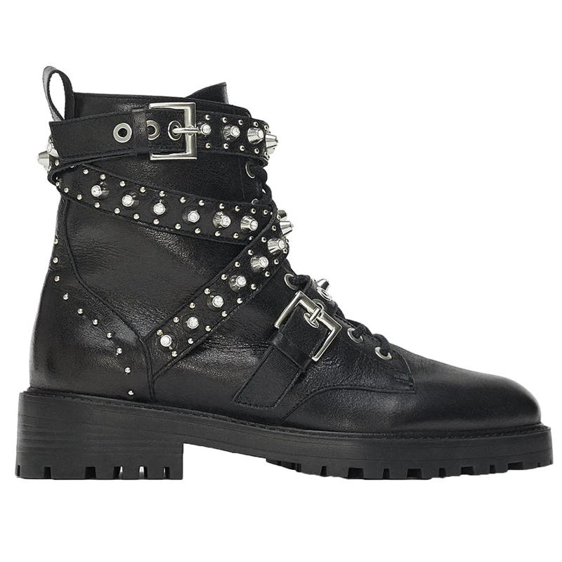 Low Thick Heel Knight Boots