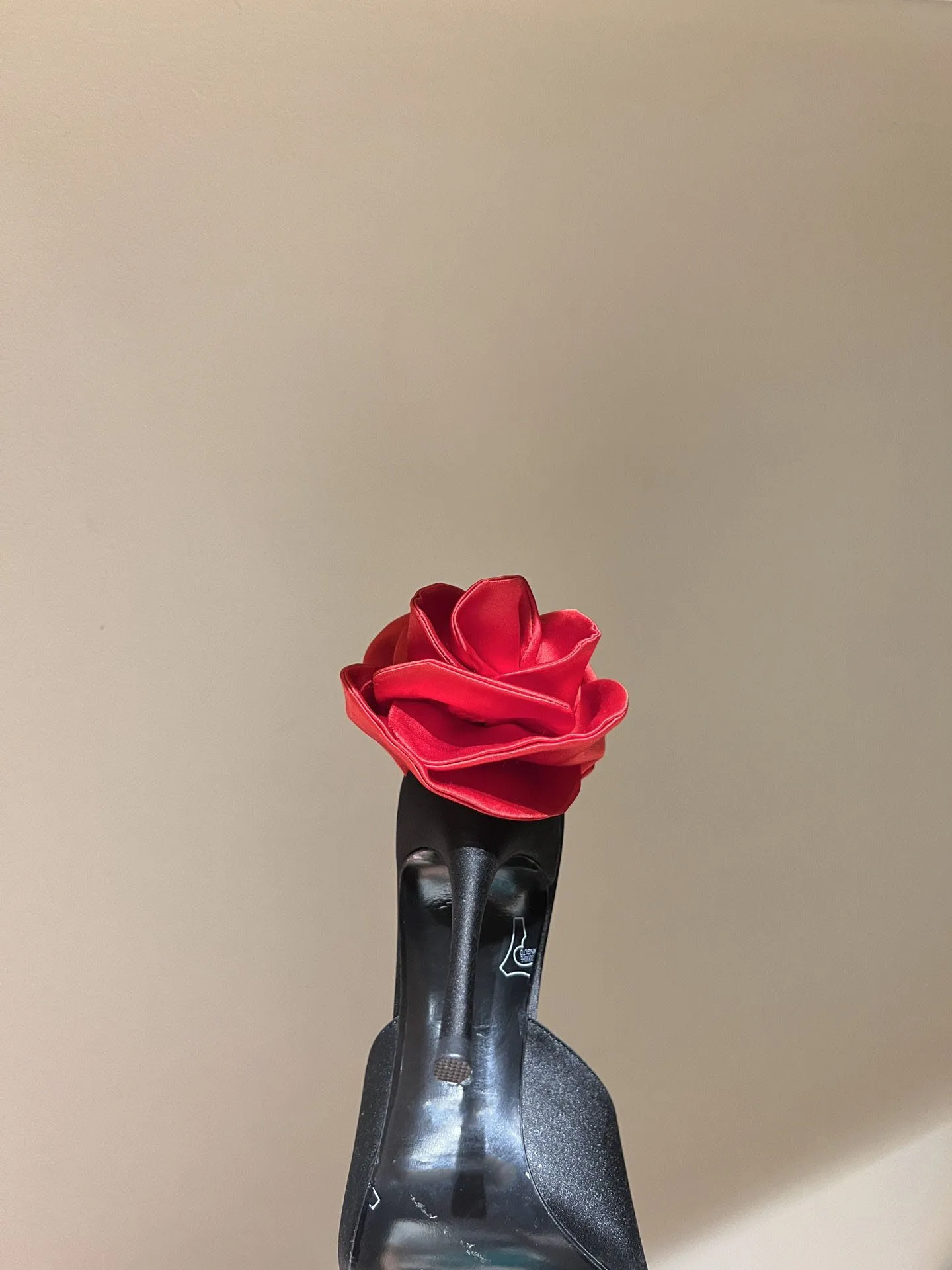 Spring New Banquet Pointed Pearl Petals Decoration Fine Heel Silk