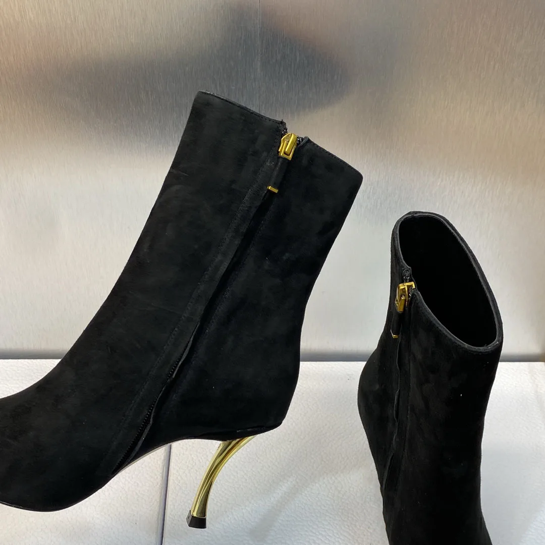 Women's Genuine Leather Thin Heel