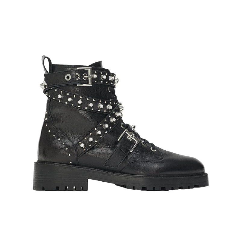 Low Thick Heel Knight Boots