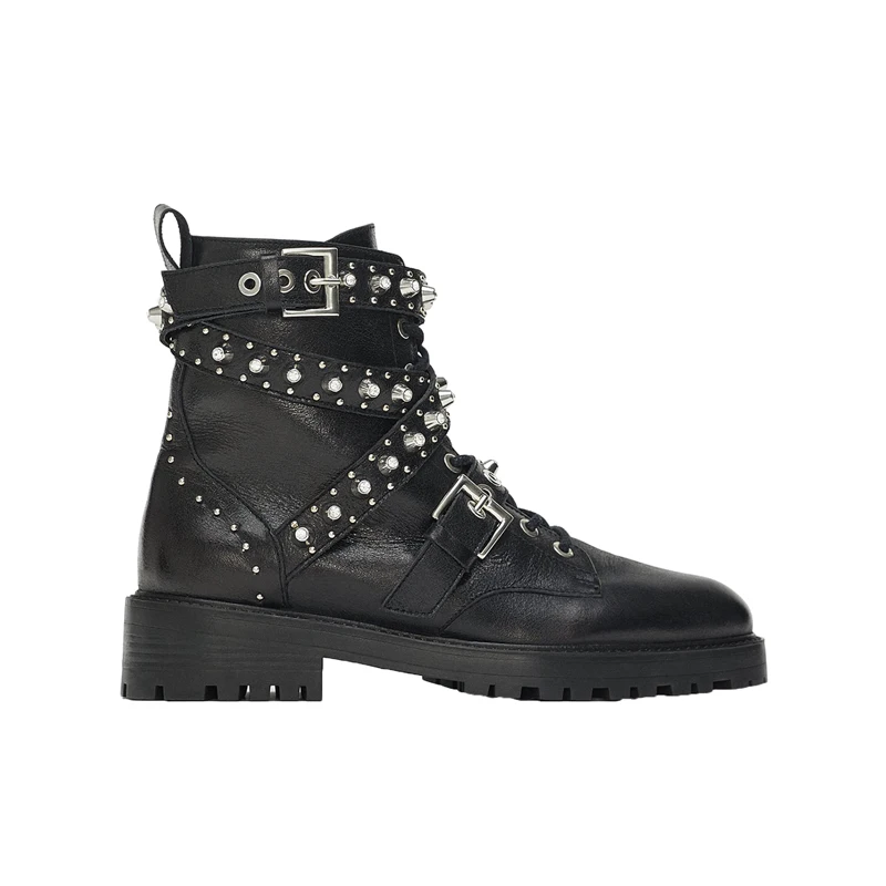 Low Thick Heel Knight Boots