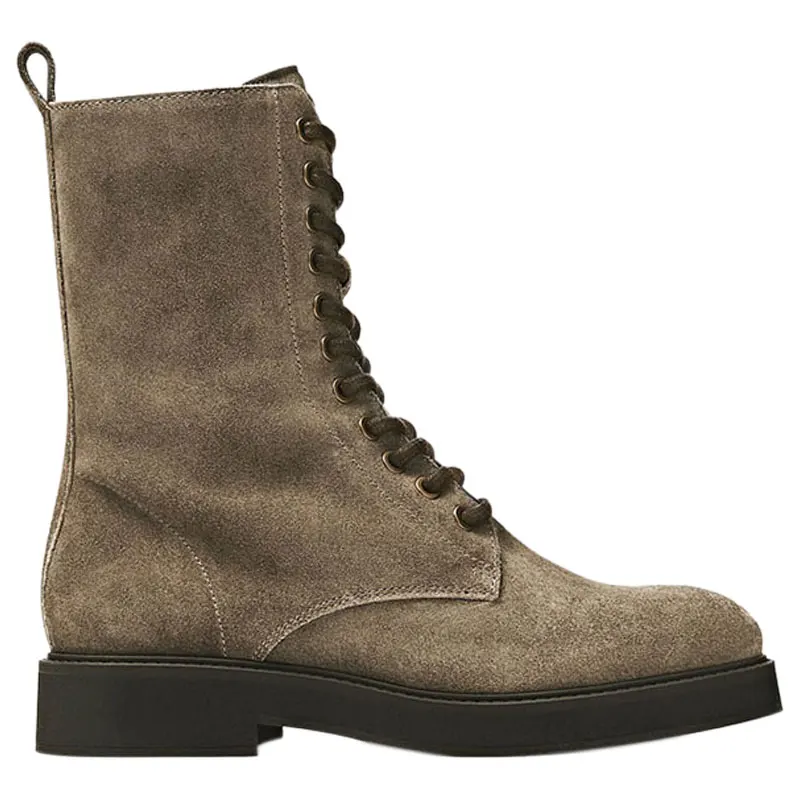 Genuine Leather Thick-soled Army Boots