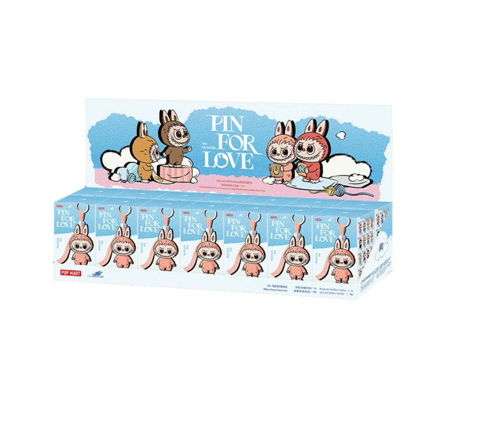 POPMART LABUBU Mini 4th Generation Heart-Shaped Password Glue Plush Blind Box(Type B)