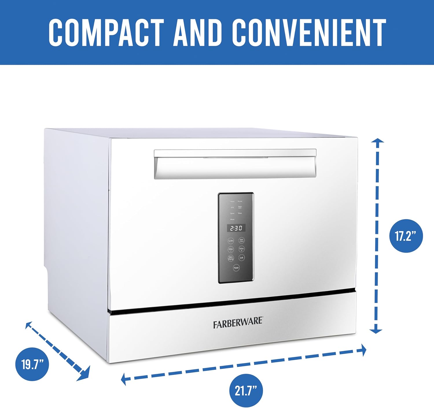 Farberware Compact 6-Place Setting Dishwasher