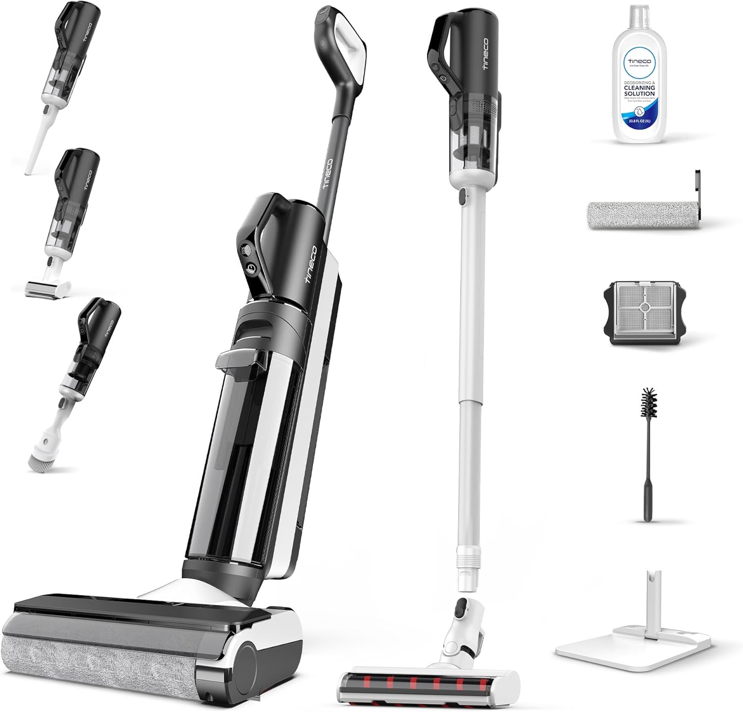 Tineco FLOOR ONE S5 COMBO POWER KIT 3-In-1 Smart Cordless Wet-Dry Vacuum Cleaner, Full-Size Vacuum and Handvac
