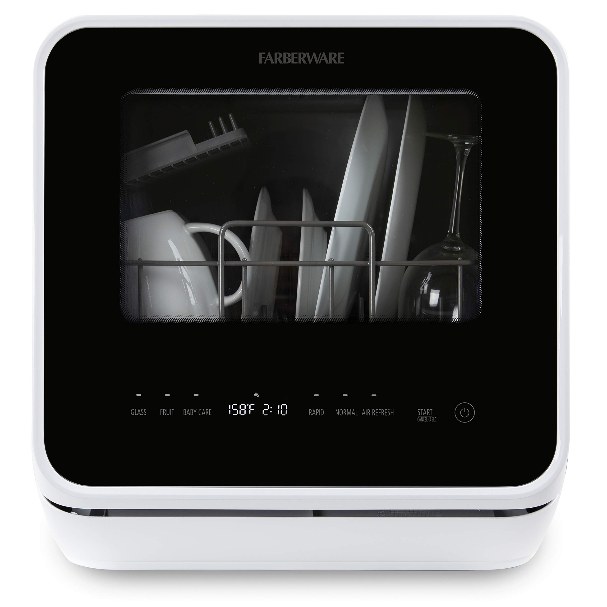 Farberware Complete Portable Countertop Dishwasher with 5-Liter Built-in Water Tank