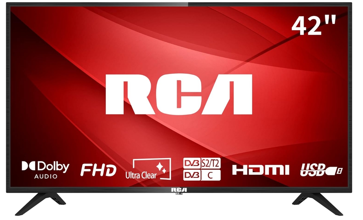 RCA 720P TV, Freeview HD Dolby Digital Audio DVB T2/S2 HD LED Backlighting Display TV