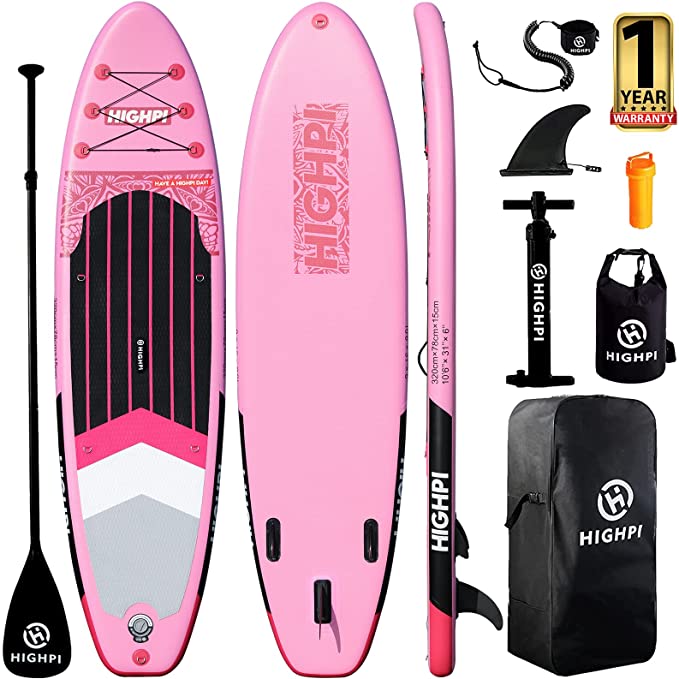 Highpi Inflatable Stand Up Paddle Boards, 10’6”11′ Ultra-Light SUP for All Skill Levels