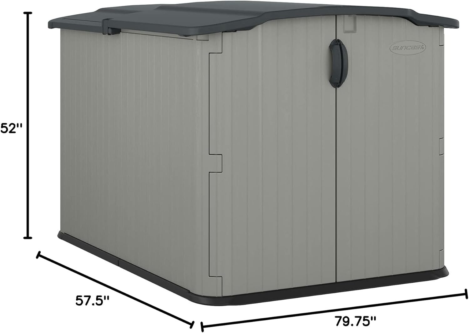 Suncast Glidetop Horizontal Outdoor Storage Shed