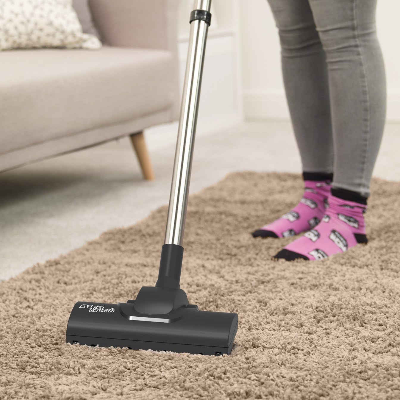 Vacuum Cleaner with AiroBrush Turbo Head and Microfresh Filtration System, 620 W, RedBlack