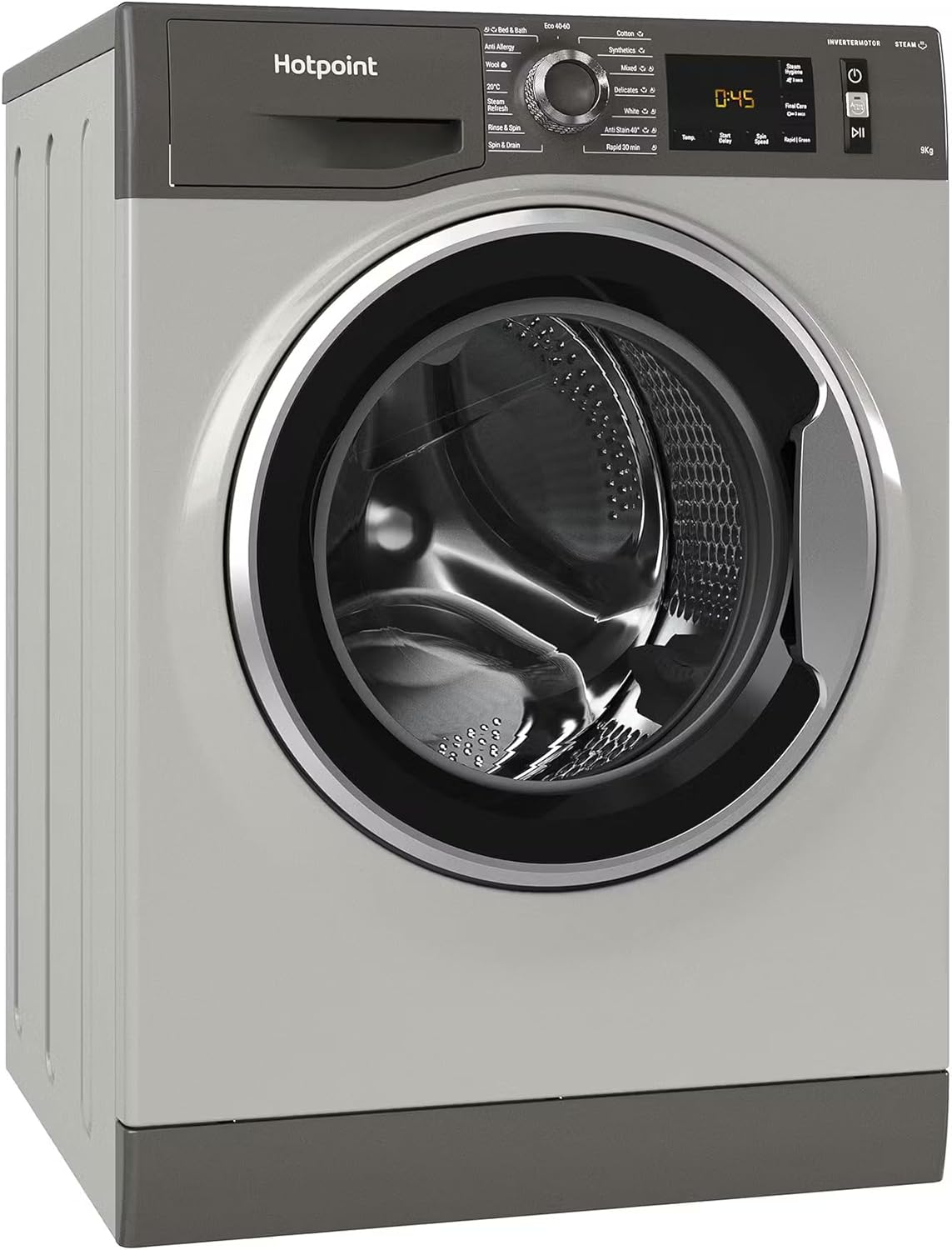 Hotpoint NM11948GCAUK 9kg Freestanding Washing Machine 1400rpm In Graphite