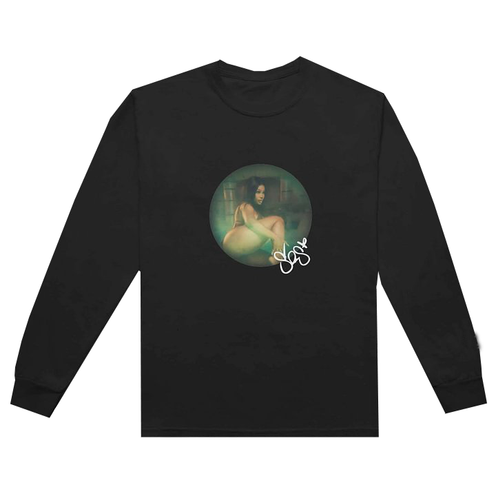 SZA SOS Album Cover Black Long Sleeve Tour T-shirt