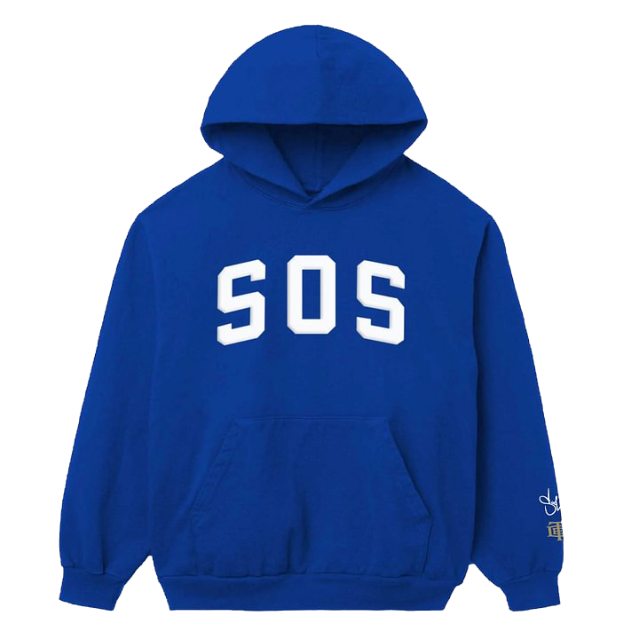 SZA SOS MERCH - SZA SOS ROYAL BLUE HOODIE