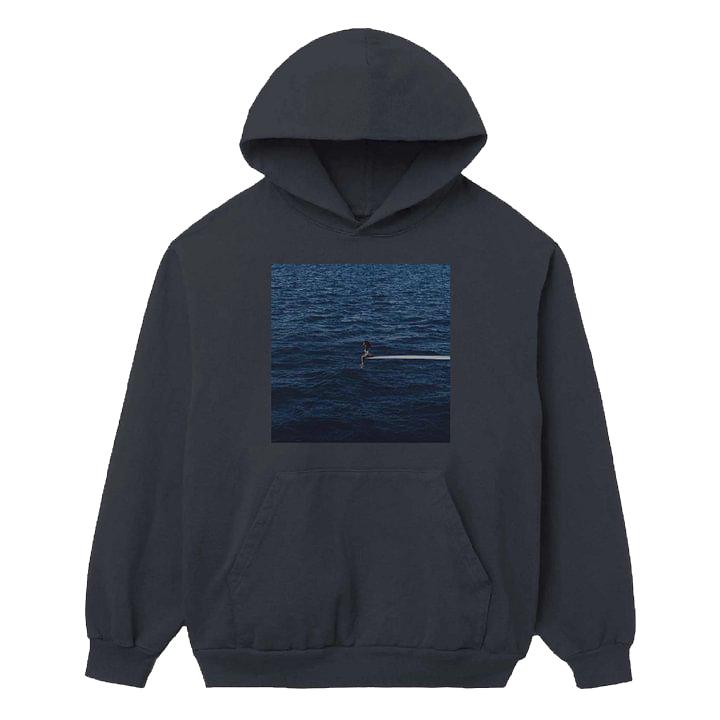 SZA SOS MERCH - SZA SOS COVER CHARCOAL HOODIE
