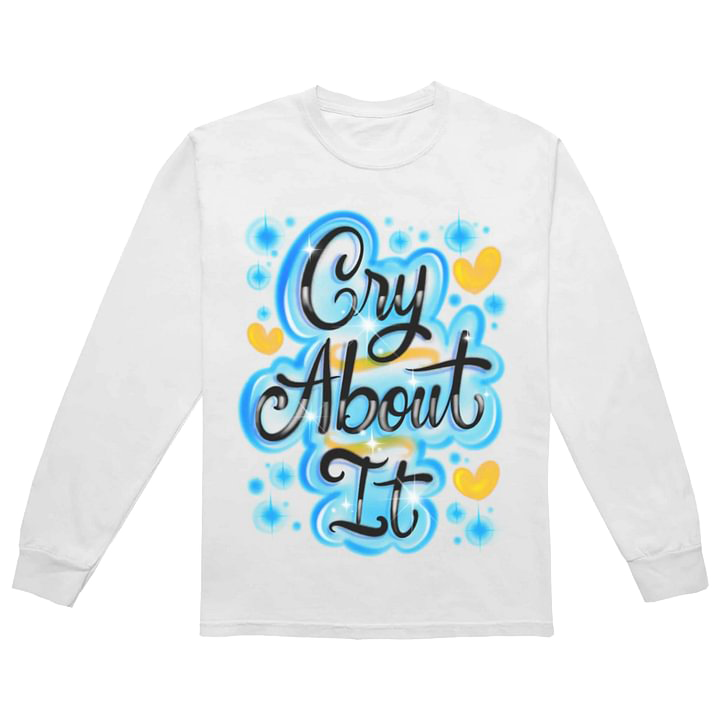 SZA Cry About It White Long Sleeve Tour T-shirt