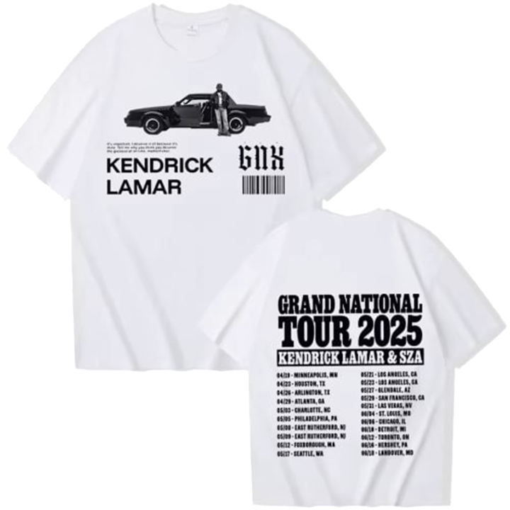 SZA & GNX Kendrick Lamar Tour 2025 T-Shirt