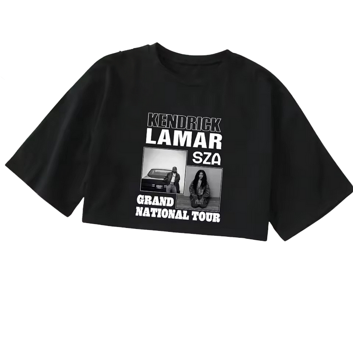 Kendrick Lamar & SZA Grand National Tour Crop Top Shirt