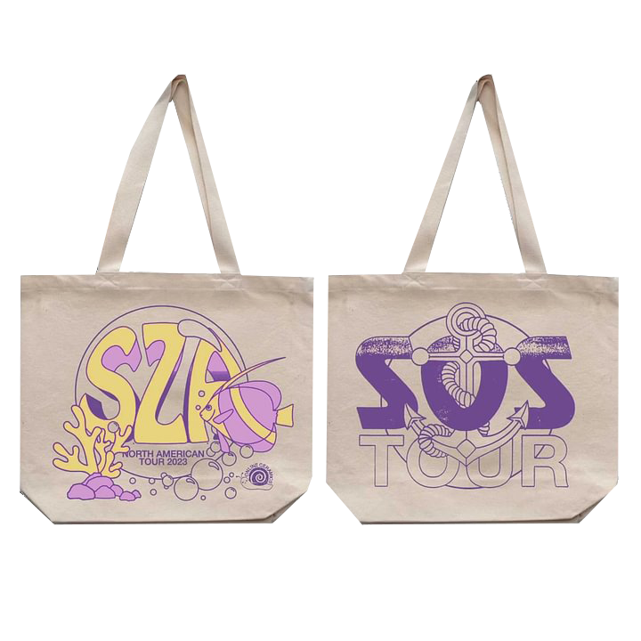 SZA Merchandise USA SOS Tour Tote Bag Cream