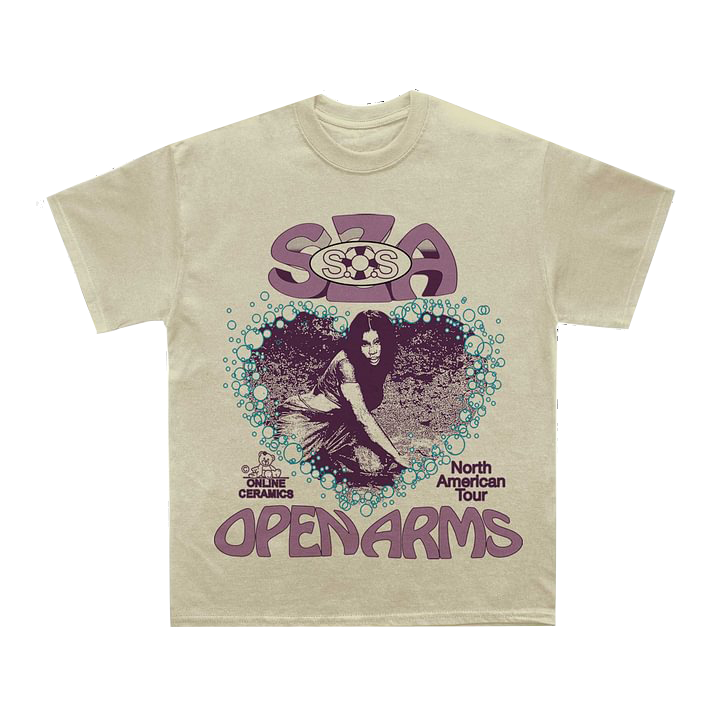 SZA Sand SOS Openarms Europe Tour T-shirt