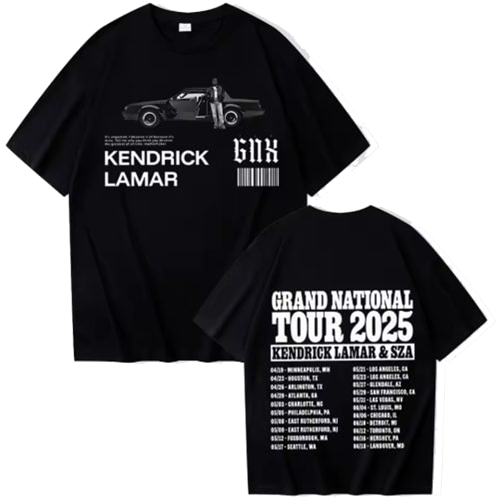 SZA & GNX Kendrick Lamar Tour 2025 T-Shirt