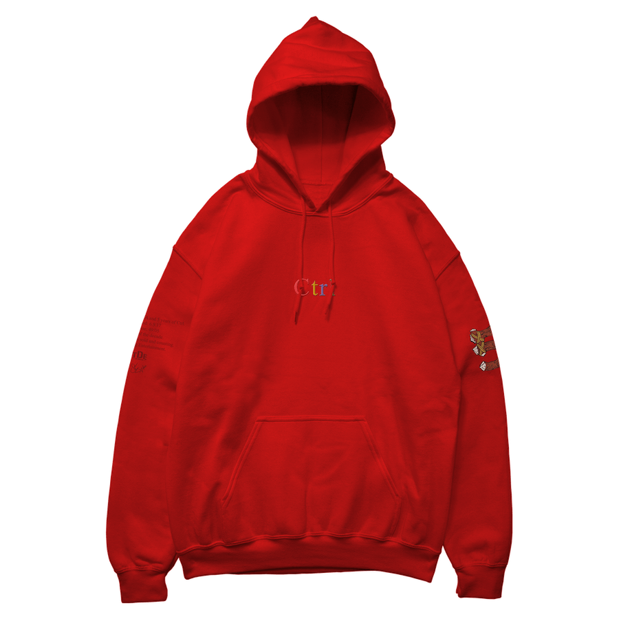SZA Ctrl 5 Year Anniversary Red Embroidered Hoodie