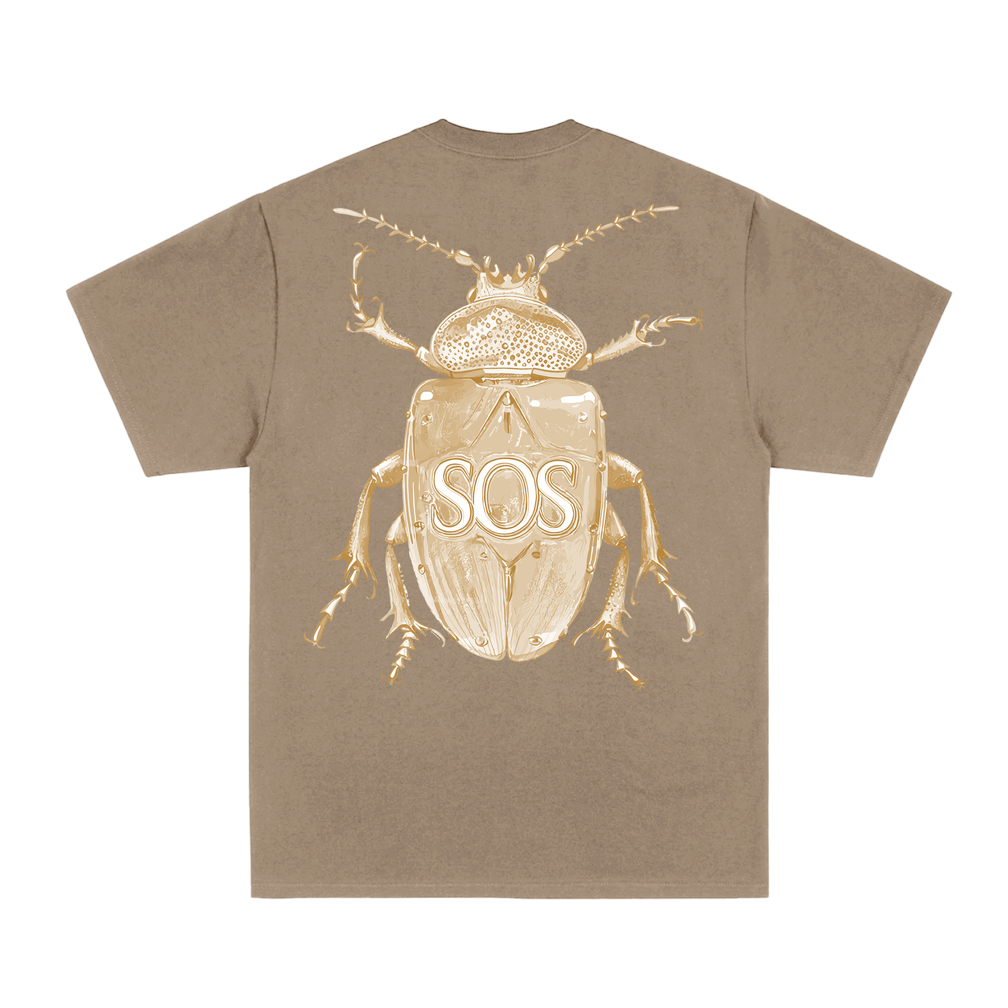 SOS DELUXE BROWN BEETLE TEE